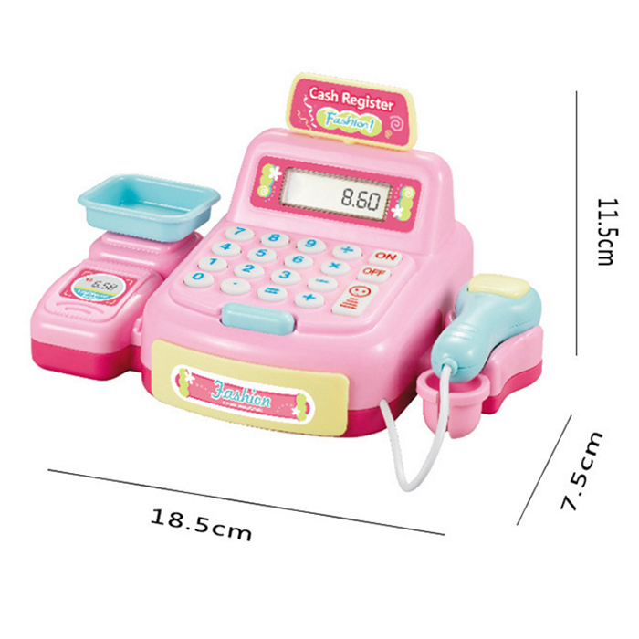 Children's Music Lighting Candy Trolley Supermarket Cash Register Set