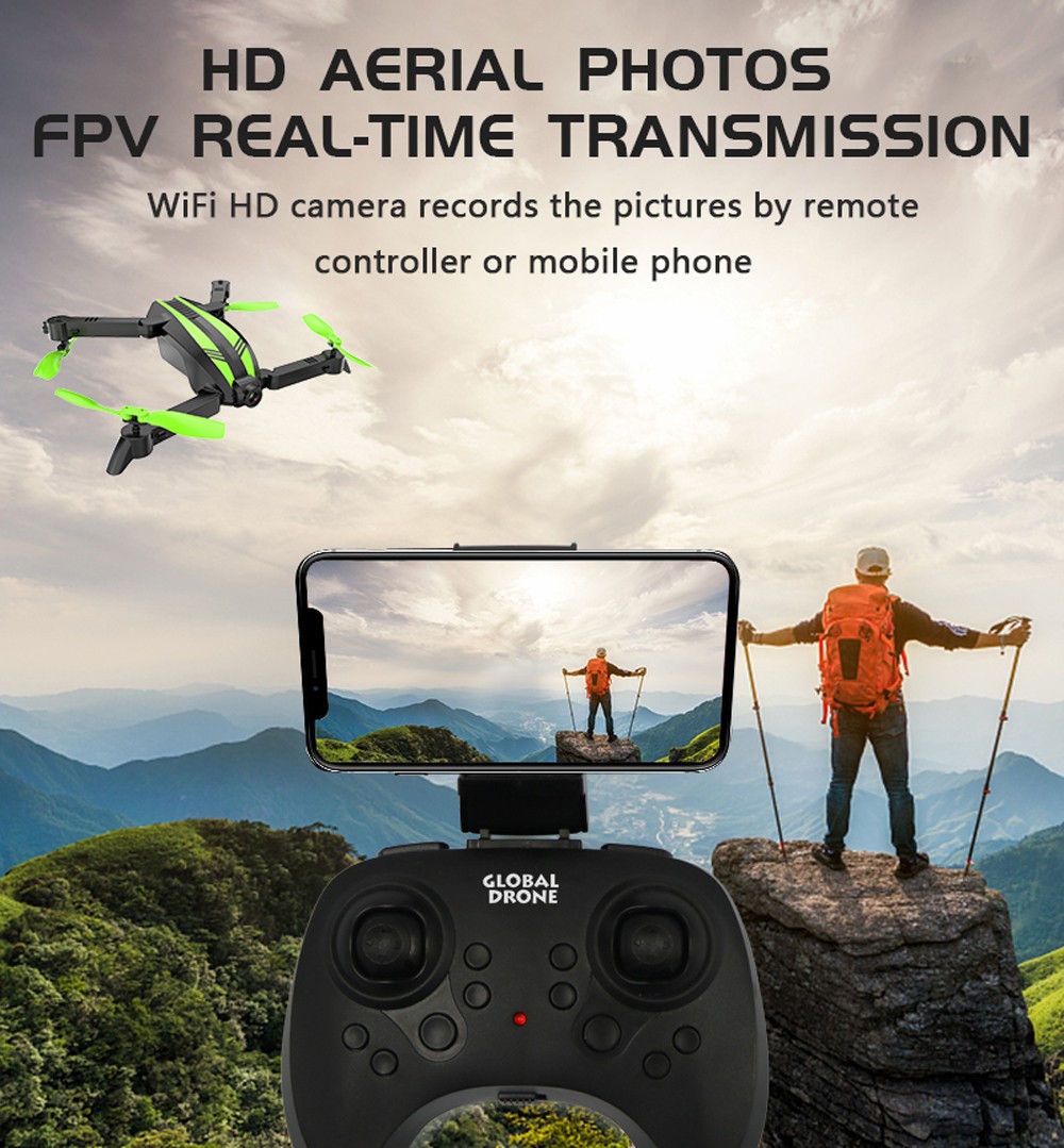 GW68 Folding Mini Drone - RTF Wide-angle Lens / Track Flight / Speed Switch