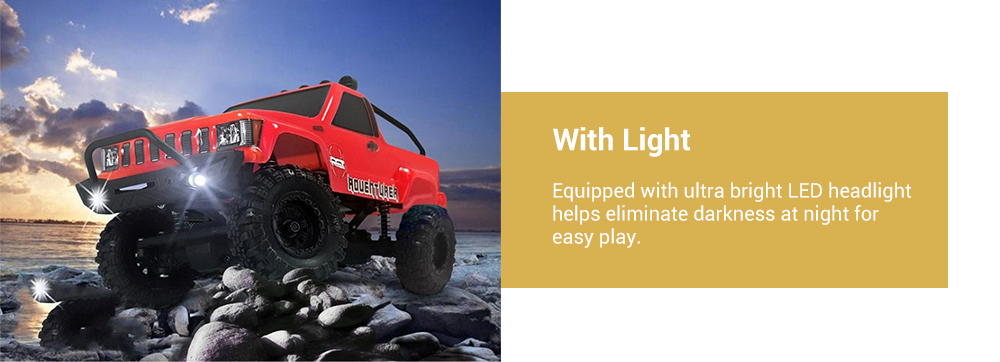 RGT 136240 1/24 2CH Climbing Off-road Truck RTR 15km/h Maximum Speed / High Power Motor