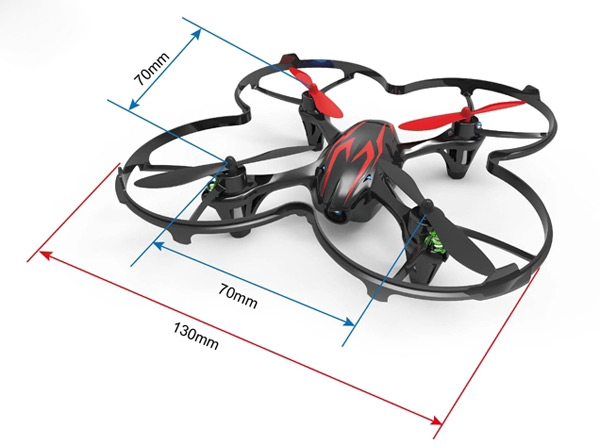 Hubsan x4 H107C Portable 4CH 6-Axis Gyro RC Quadcopter with 0.3MP HD Camera