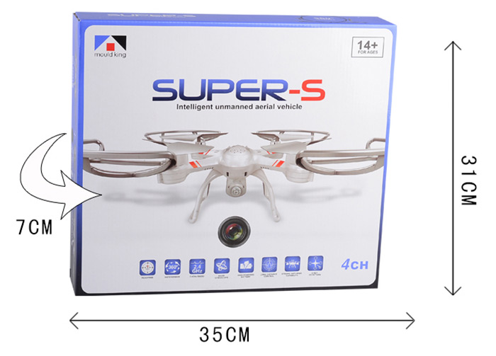 Mould King Super-S 33041 2.4GHz 4CH 6-axis RC Quadcopter with 2.0MP Camera