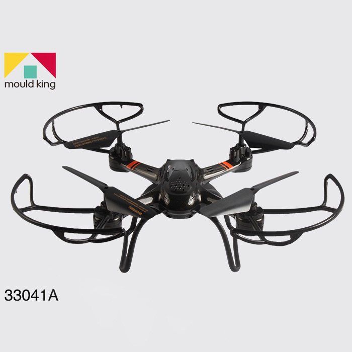 Mould King UFO 33041A RC 2.4G 4CH 6 Axis Gyro Hover Quadcopter with Propeller Protector Light