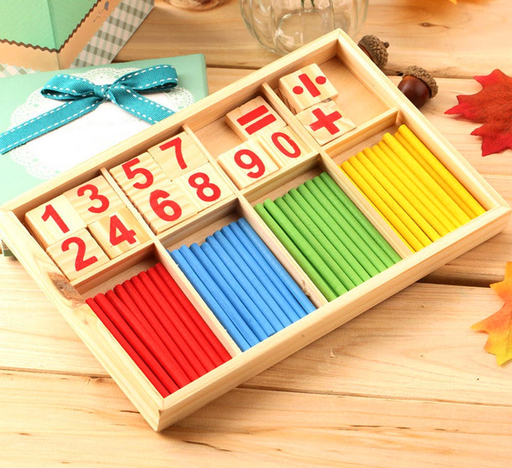 Montessori Mathematical Intelligence Stick Preschool Educational Toys