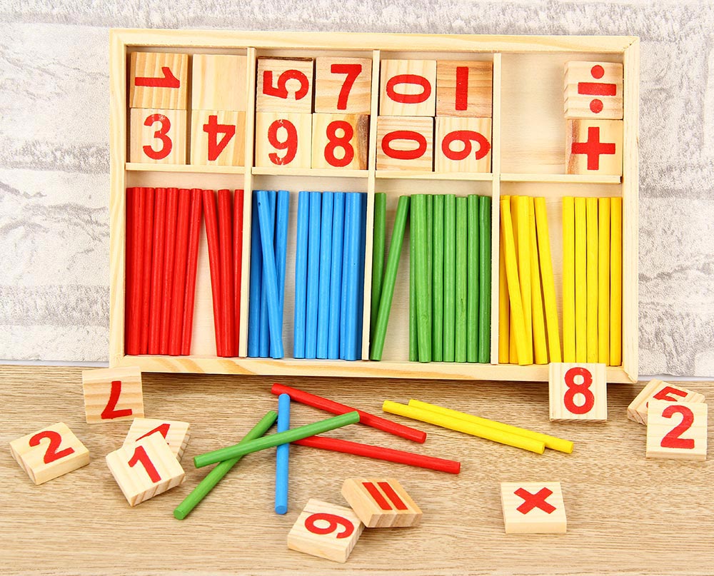 Montessori Mathematical Intelligence Stick Preschool Educational Toys