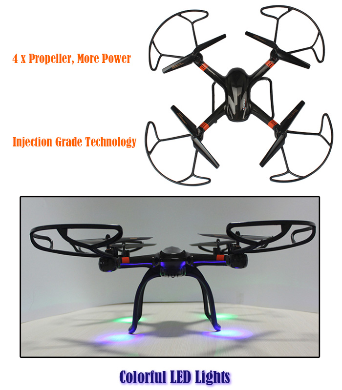 Mould King Super X 33040A 2.4GHz 4CH 4-axis RC Quadcopter with 360 Degree Flip LED Light