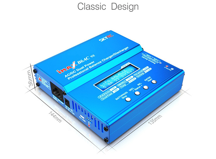SKYRC iMAX B6AC V2 6A Balance Charger LCD Display Discharger for RC Model Battery SKYRC iMAX B6AC V2 6A Balance Charger LCD Display Discharger for RC Model Battery