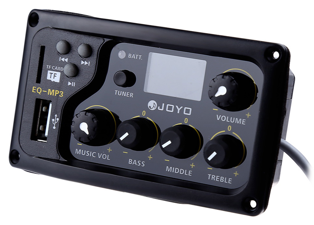 JOYO EQ - MP3 LCD Digital 3 Band EQ Pickup Preamp with Tuning Function JOYO EQ - MP3 LCD Digital 3 Band EQ Pickup Preamp with Tuning Function