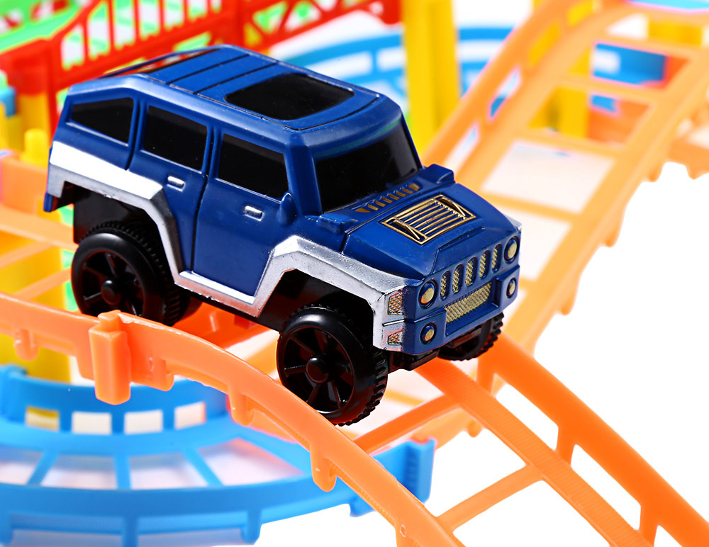 Children DIY Multi-track Rail Car Racing Track Building Blocks Toy Children DIY Multi-track Rail Car Racing Track Building Blocks Toy