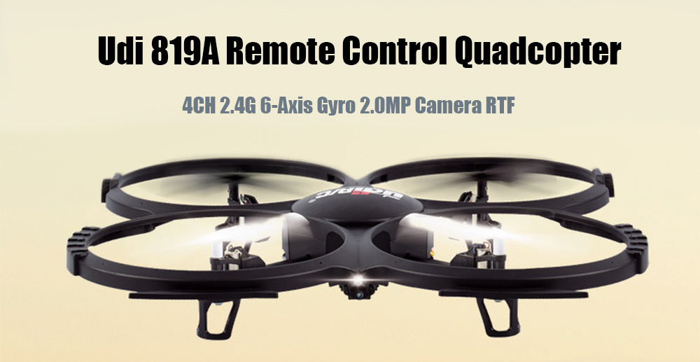 Udi 819A 4CH 2.4G 6-Axis Gyro 2.0MP Camera RTF Remote Control Quadcopter Toy Udi 819A 4CH 2.4G 6-Axis Gyro 2.0MP Camera RTF Remote Control Quadcopter Toy