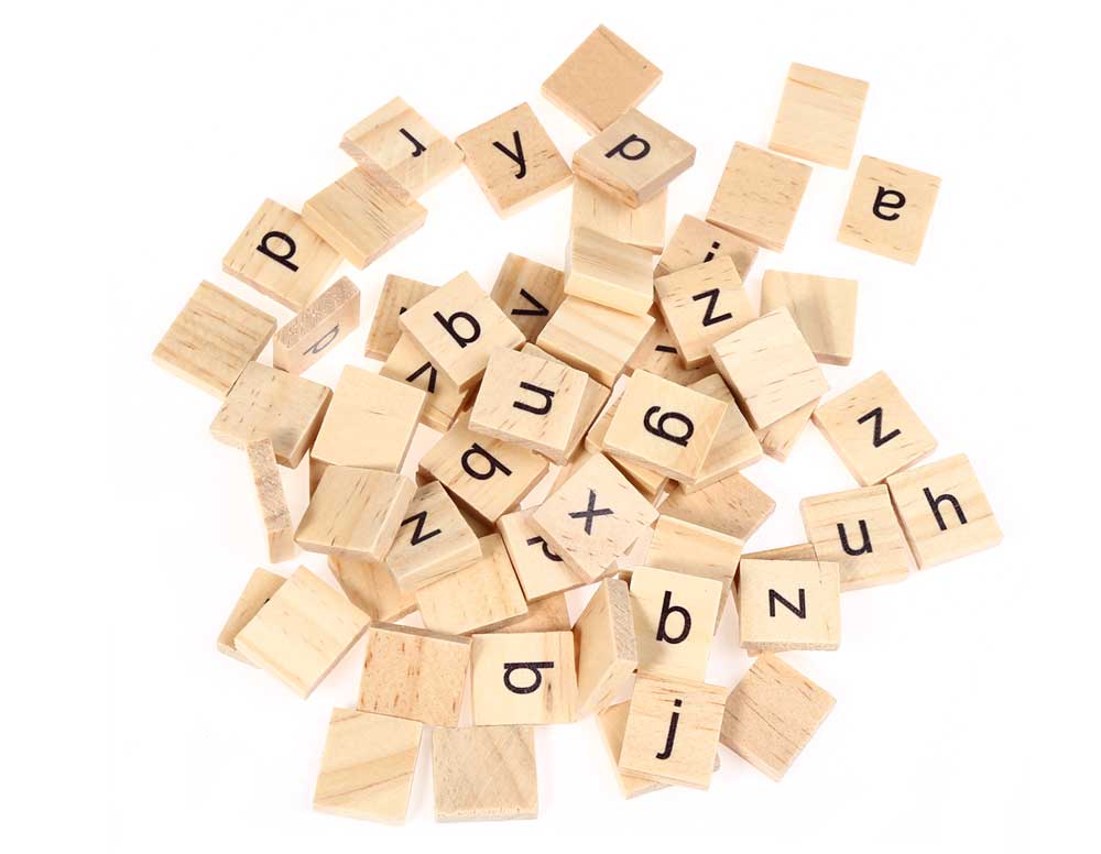 100pcs Wooden Scrabble Tiles Lowercase Letters Board Toy 100pcs Wooden Scrabble Tiles Lowercase Letters Board Toy