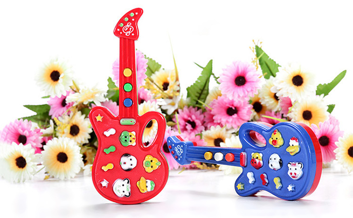 1PC Animal Button Electronic Guitar Early Educational Instrument Toy for Kid Child