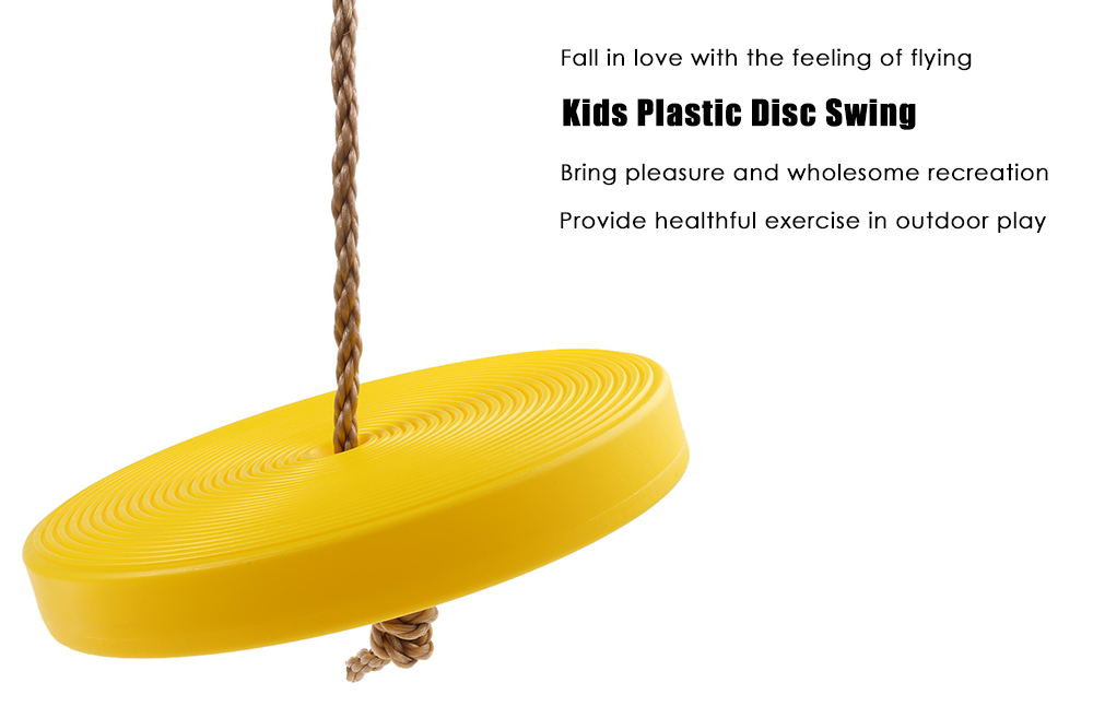 Children Plastic Disc Swing Hanging Seat Outdoor Toys