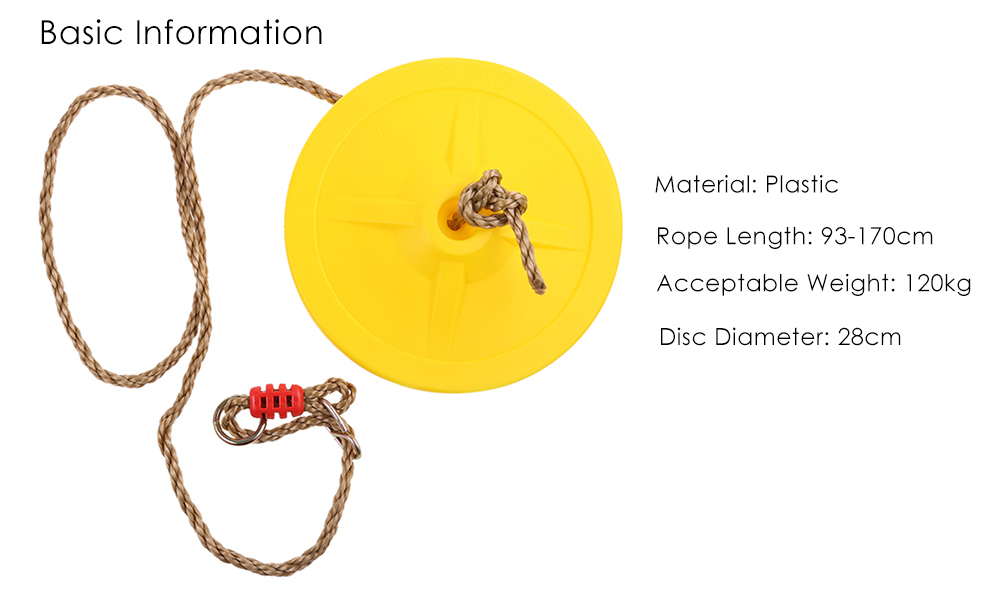 Children Plastic Disc Swing Hanging Seat Outdoor Toys Children Plastic Disc Swing Hanging Seat Outdoor Toys