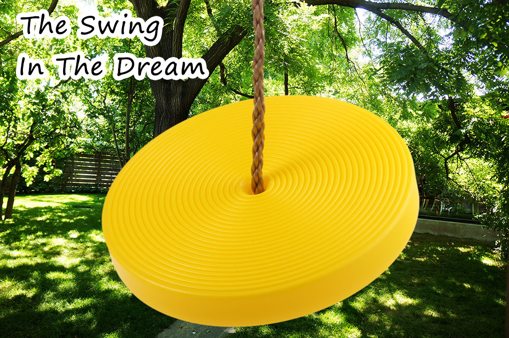 Children Plastic Disc Swing Hanging Seat Outdoor Toys