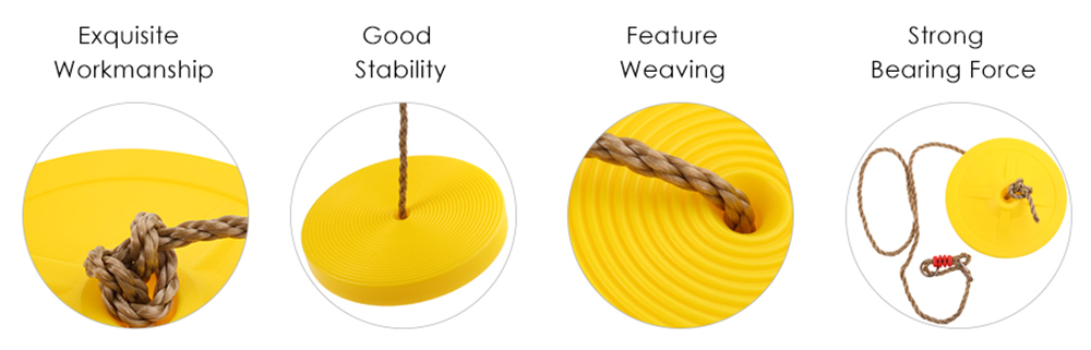 Children Plastic Disc Swing Hanging Seat Outdoor Toys Children Plastic Disc Swing Hanging Seat Outdoor Toys