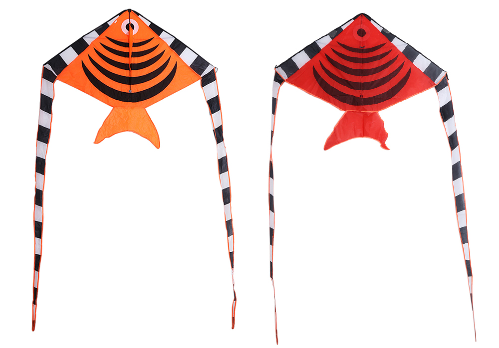 1.9m Carbon Steel Batfish Style Flying Kite Toy