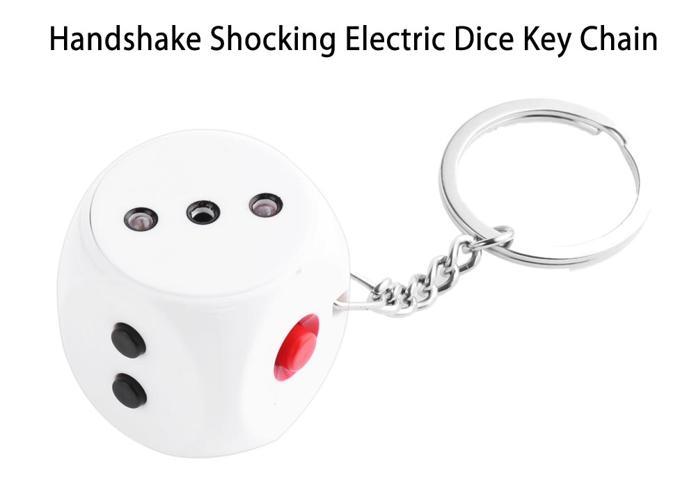 Funny Handshake Electric Shocking Dice Key Ring Joke Trick Toy Funny Handshake Electric Shocking Dice Key Ring Joke Trick Toy