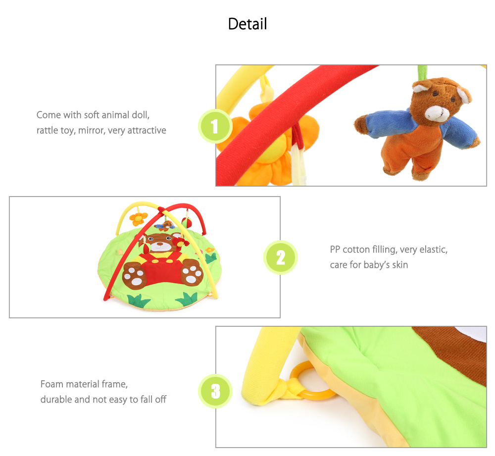 Baby Soft Play Mat Bear Gym Blanket with Frame Baby Soft Play Mat Bear Gym Blanket with Frame