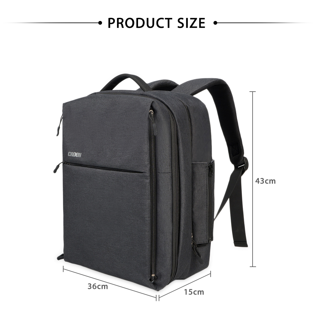 CADeN W8 Water Resistant Travel Backpack for Xiaomi RC Drone