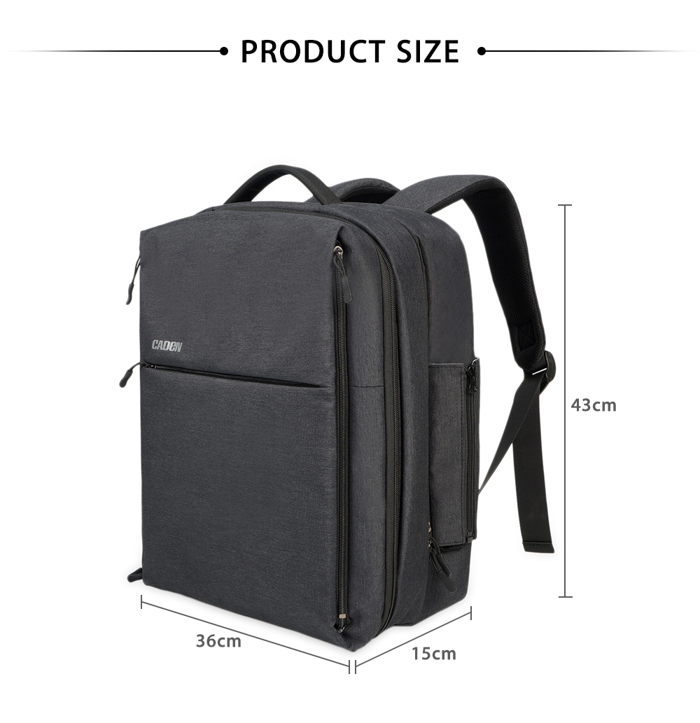 CADeN W8 Water Resistant Travel Backpack for Xiaomi RC Drone CADeN W8 Water Resistant Travel Backpack for Xiaomi RC Drone