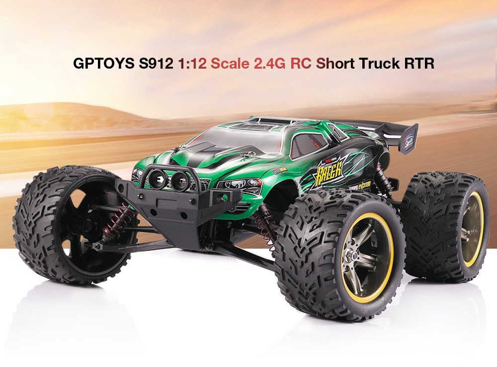 GPTOYS S912 1:12 Scale 4CH 2.4G 40km/h Remote Control Short Truck