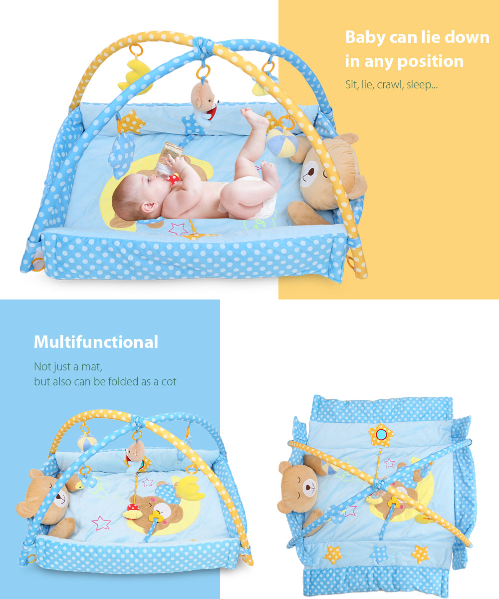 Baby Soft Play Mat Bear Folding Gym Blanket with Frame Baby Soft Play Mat Bear Folding Gym Blanket with Frame