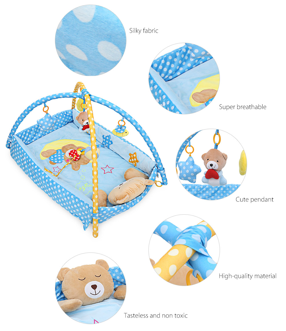 Baby Soft Play Mat Bear Folding Gym Blanket with Frame Baby Soft Play Mat Bear Folding Gym Blanket with Frame