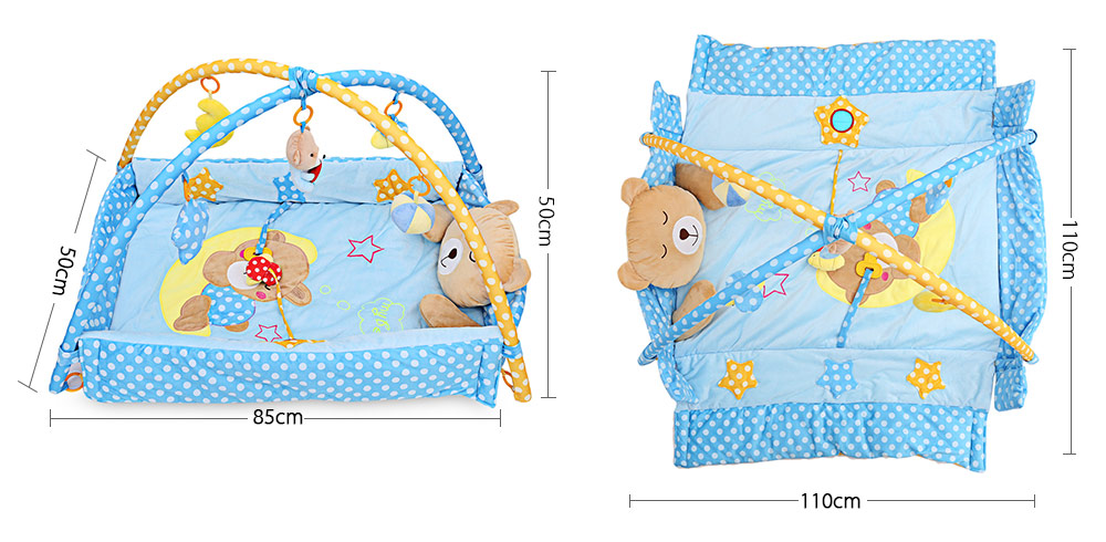 Baby Soft Play Mat Bear Folding Gym Blanket with Frame Baby Soft Play Mat Bear Folding Gym Blanket with Frame