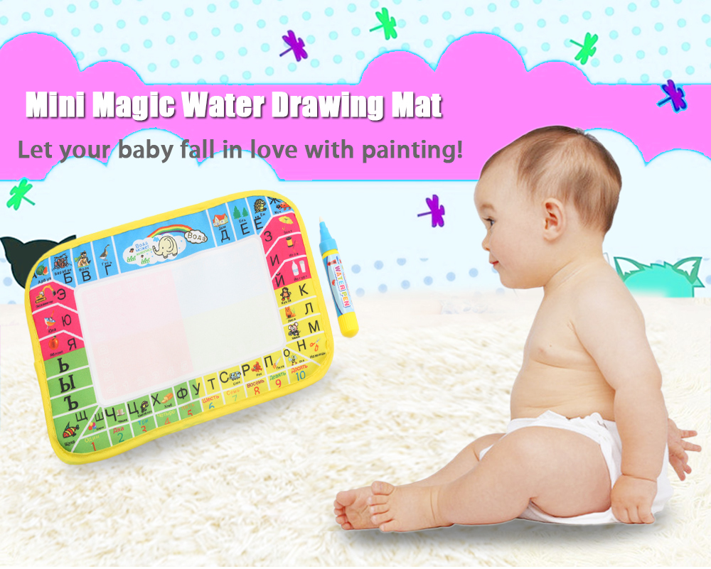 Kids Mini Magic Water Drawing Russian Writing Mat Toy with Watercolor Pen Kids Mini Magic Water Drawing Russian Writing Mat Toy with Watercolor Pen