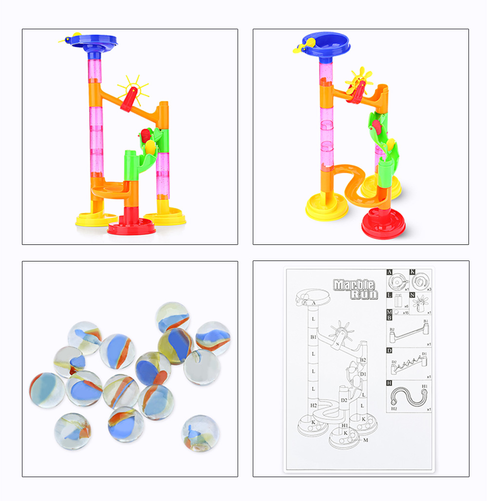 678 - 1 DIY Construction Marble Race Run Railway Set Building Blocks Puzzles Toy 678 - 1 DIY Construction Marble Race Run Railway Set Building Blocks Puzzles Toy