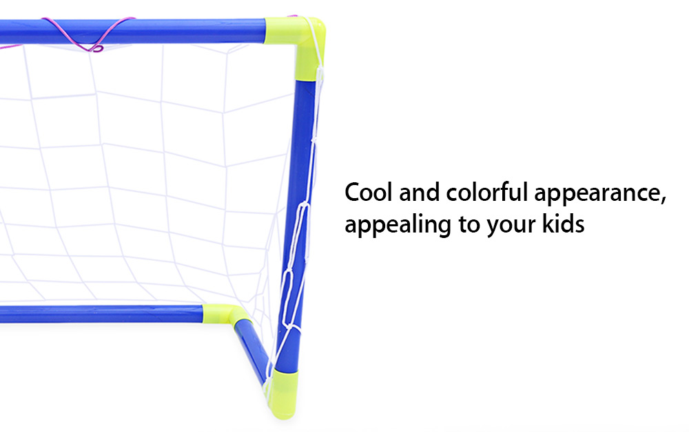 Anjanle Children Mini Portable Soccer Goal Net Set Indoor Outdoor Sport Toy