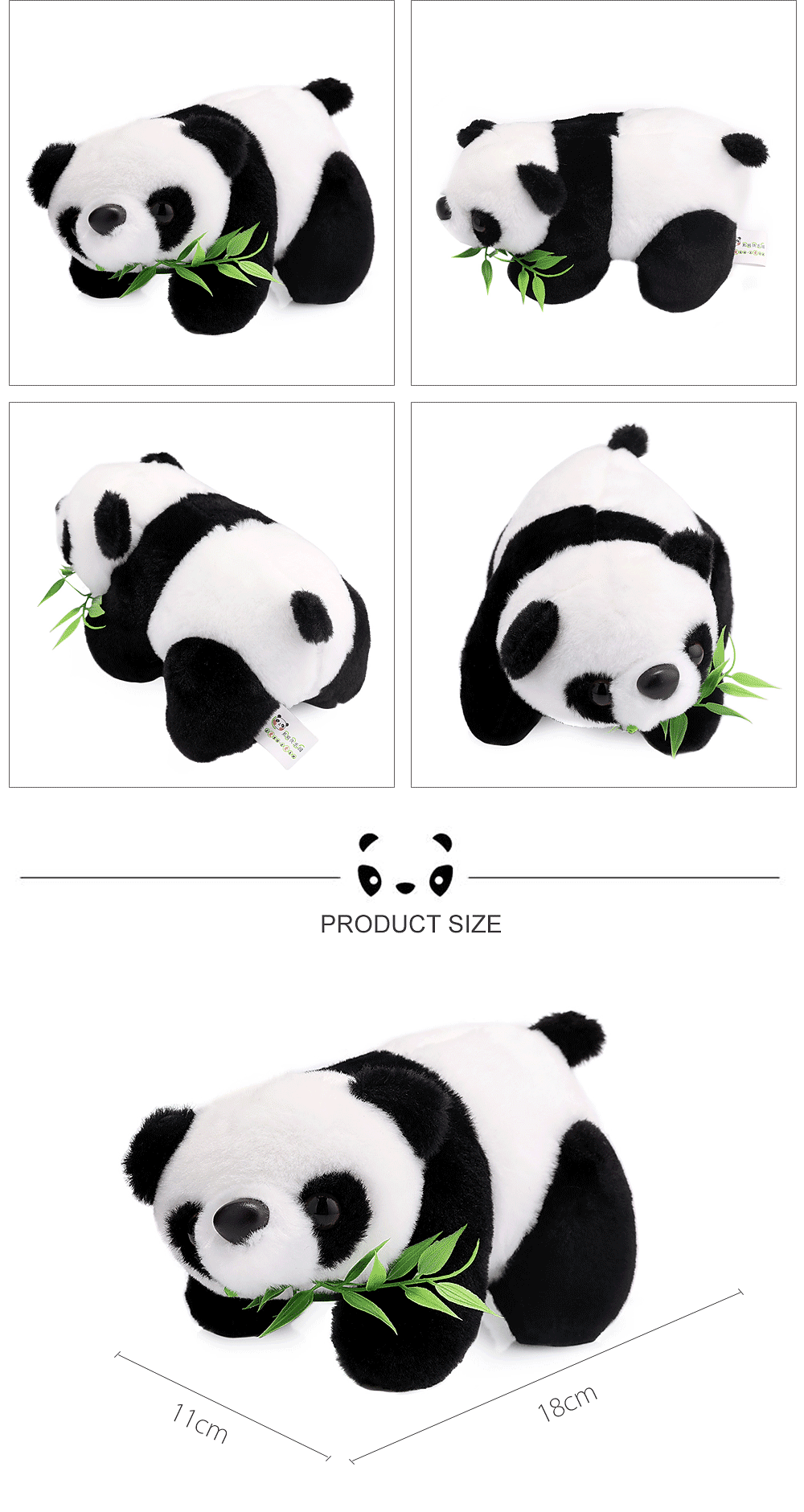 18cm Baby Stuffed Cute Mini Panda Plush Doll Toy Birthday Christmas Gift 18cm Baby Stuffed Cute Mini Panda Plush Doll Toy Birthday Christmas Gift