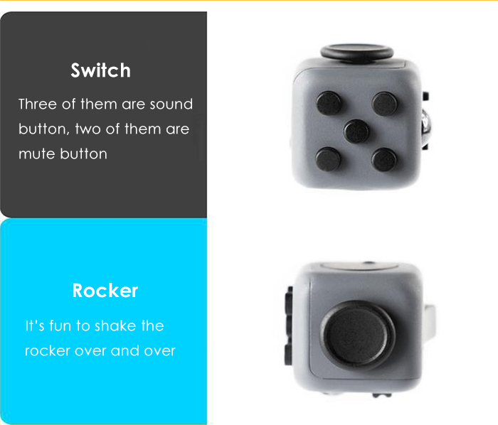 Cute Magic Fidget Cube Style Stress Reliever Pressure Reducing Toy for Office Worker