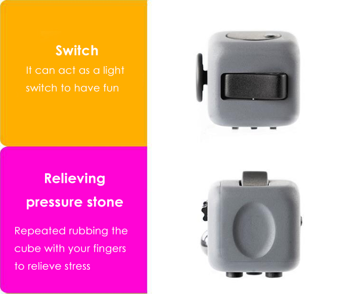 Cute Magic Fidget Cube Style Stress Reliever Pressure Reducing Toy for Office Worker