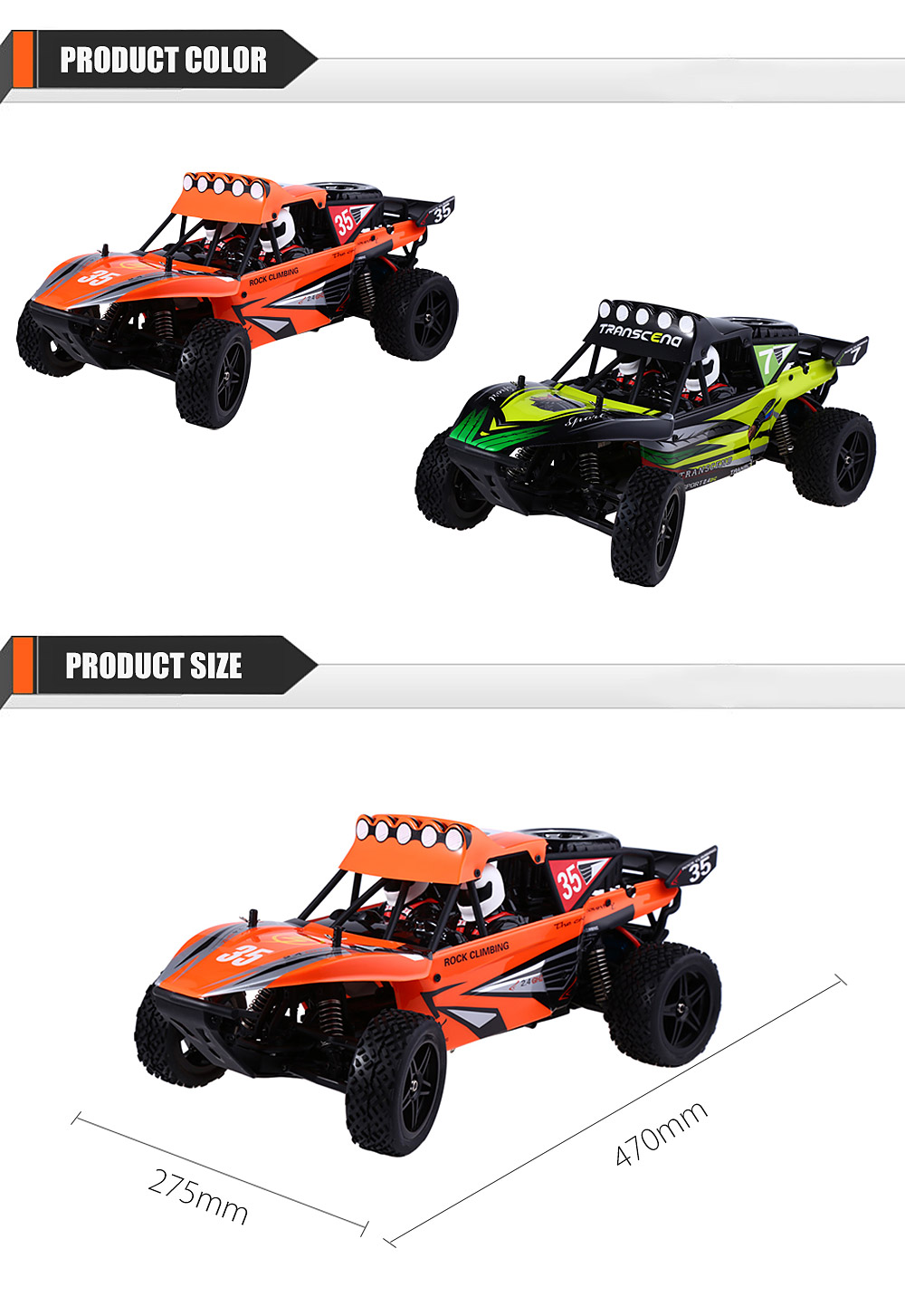 WLtoys K959 2.4GHz 1:12 2WD RTR 40KM/H Remote Control Climb Truck Off-road Vehicle