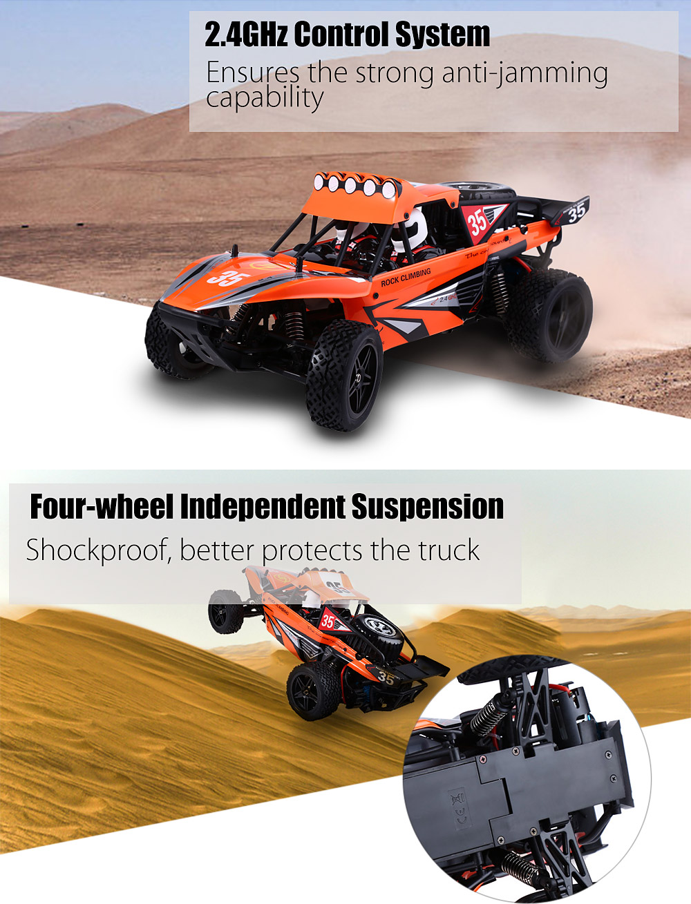 WLtoys K959 2.4GHz 1:12 2WD RTR 40KM/H Remote Control Climb Truck Off-road Vehicle