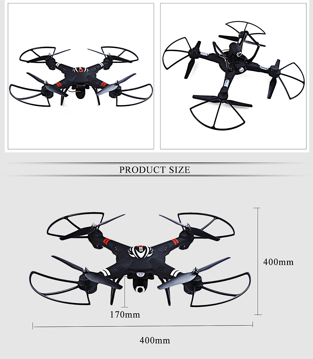 WLtoys Q303 - C 2.4GHz 4CH 6 Axis Gyro RC Quadcopter RTF Aircraft With 2.0MP Camera