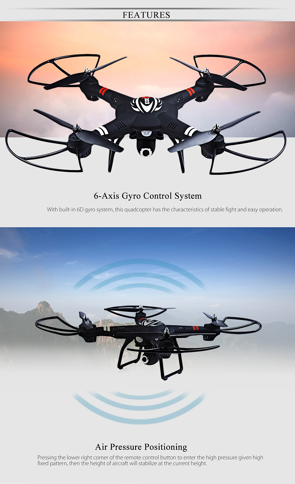 WLtoys Q303 - C 2.4GHz 4CH 6 Axis Gyro RC Quadcopter RTF Aircraft With 2.0MP Camera
