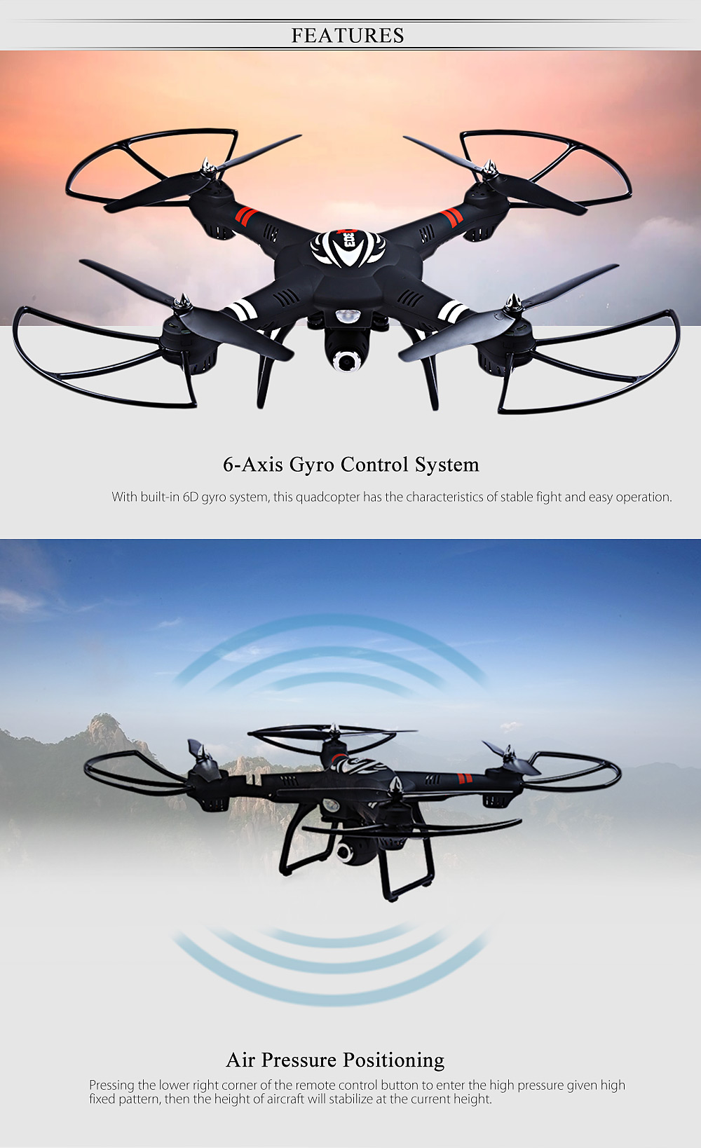 WLtoys Q303 - C 2.4GHz 4CH 6 Axis Gyro RC Quadcopter RTF Aircraft With 2.0MP Camera WLtoys Q303 - C 2.4GHz 4CH 6 Axis Gyro RC Quadcopter RTF Aircraft With 2.0MP Camera