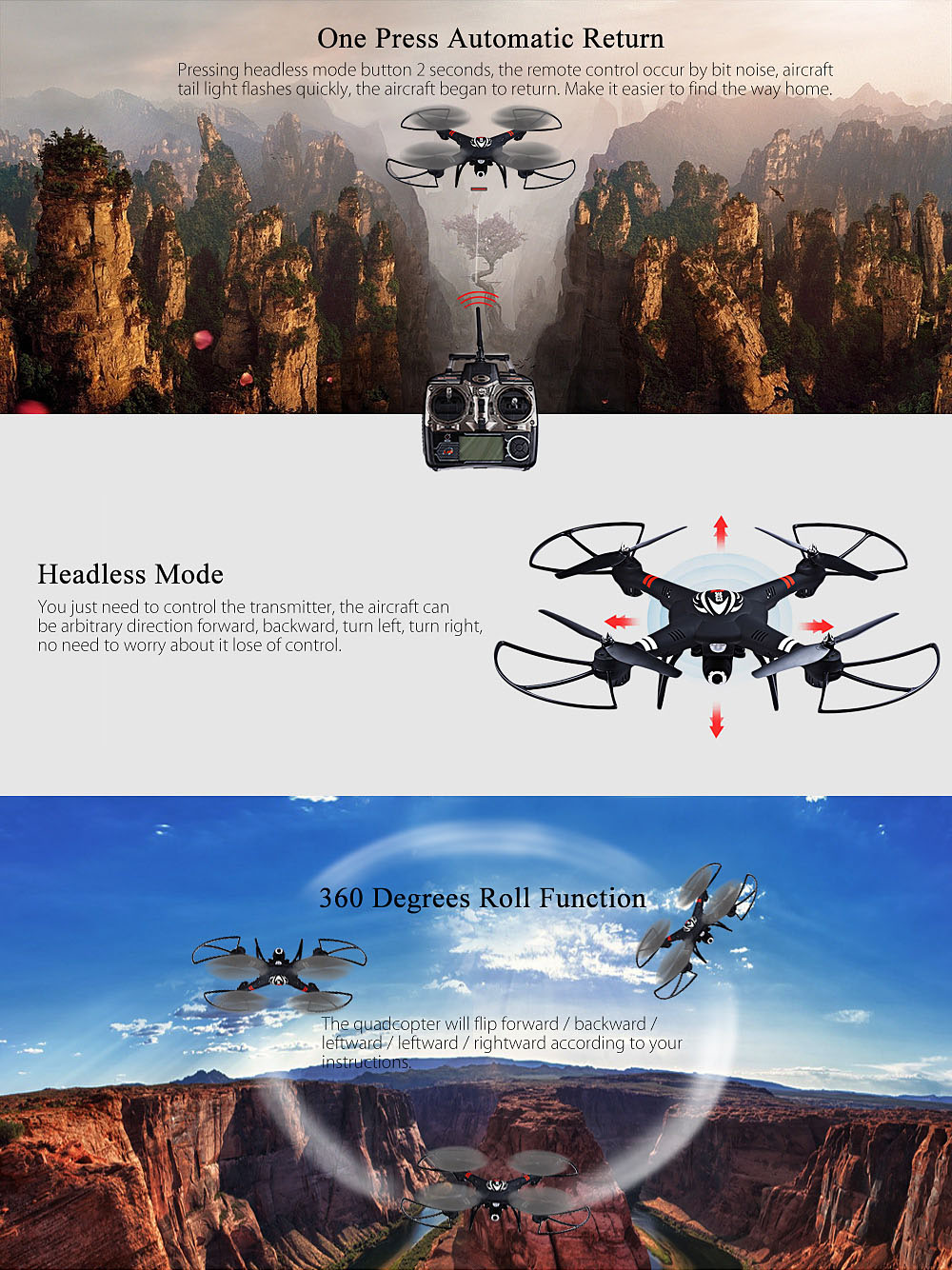 WLtoys Q303 - C 2.4GHz 4CH 6 Axis Gyro RC Quadcopter RTF Aircraft With 2.0MP Camera WLtoys Q303 - C 2.4GHz 4CH 6 Axis Gyro RC Quadcopter RTF Aircraft With 2.0MP Camera
