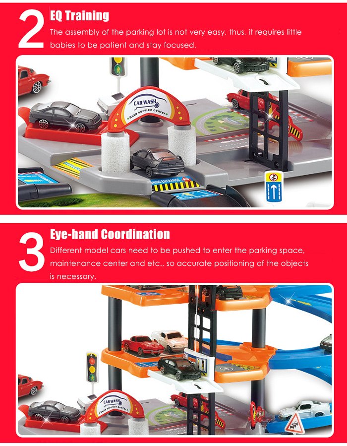 3D Car Parking Lot DIY Model Assembly Toy for Children 3D Car Parking Lot DIY Model Assembly Toy for Children
