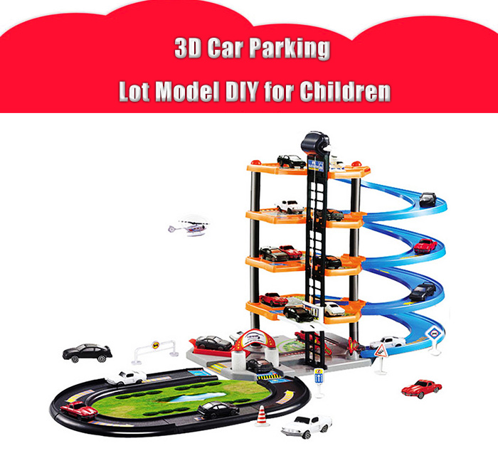 3D Car Parking Lot DIY Model Assembly Toy for Children 3D Car Parking Lot DIY Model Assembly Toy for Children