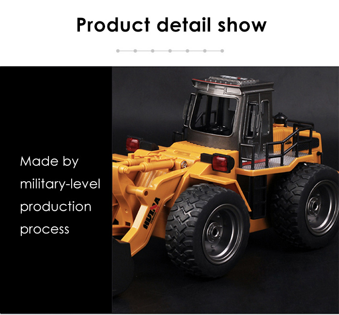 HUINA 1520 1:18 2.4GHz 6CH RC Alloy Truck Construction Vehicle