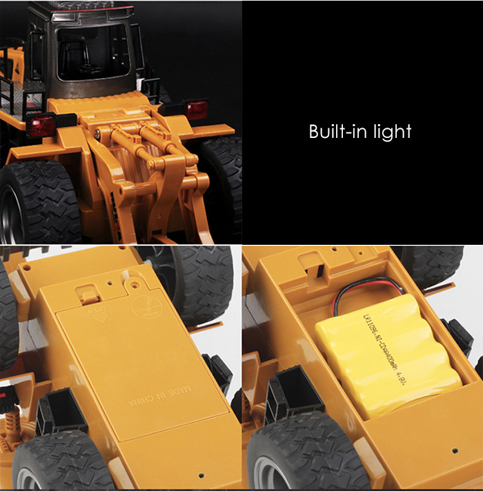 HUINA 1520 1:18 2.4GHz 6CH RC Alloy Truck Construction Vehicle