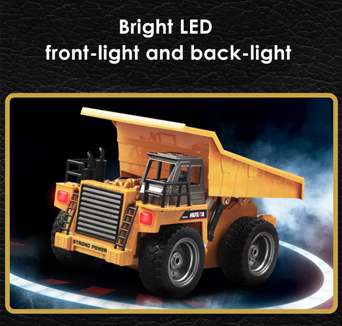 HUINA 1540 1:18 2.4G 6CH RC Alloy Dump Truck Auto Demonstration Function HUINA 1540 1:18 2.4G 6CH RC Alloy Dump Truck Auto Demonstration Function
