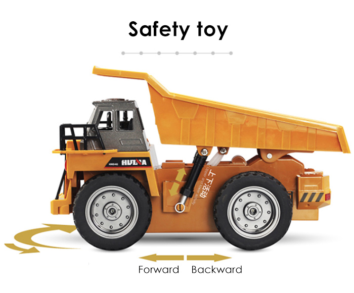 HUINA 1540 1:18 2.4G 6CH RC Alloy Dump Truck Auto Demonstration Function HUINA 1540 1:18 2.4G 6CH RC Alloy Dump Truck Auto Demonstration Function
