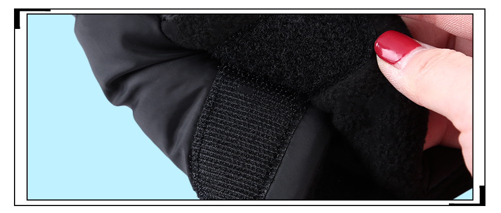 Waterproof Pure Color Chunky Plush Stroller Warmer Pushchair Gloves Waterproof Pure Color Chunky Plush Stroller Warmer Pushchair Gloves