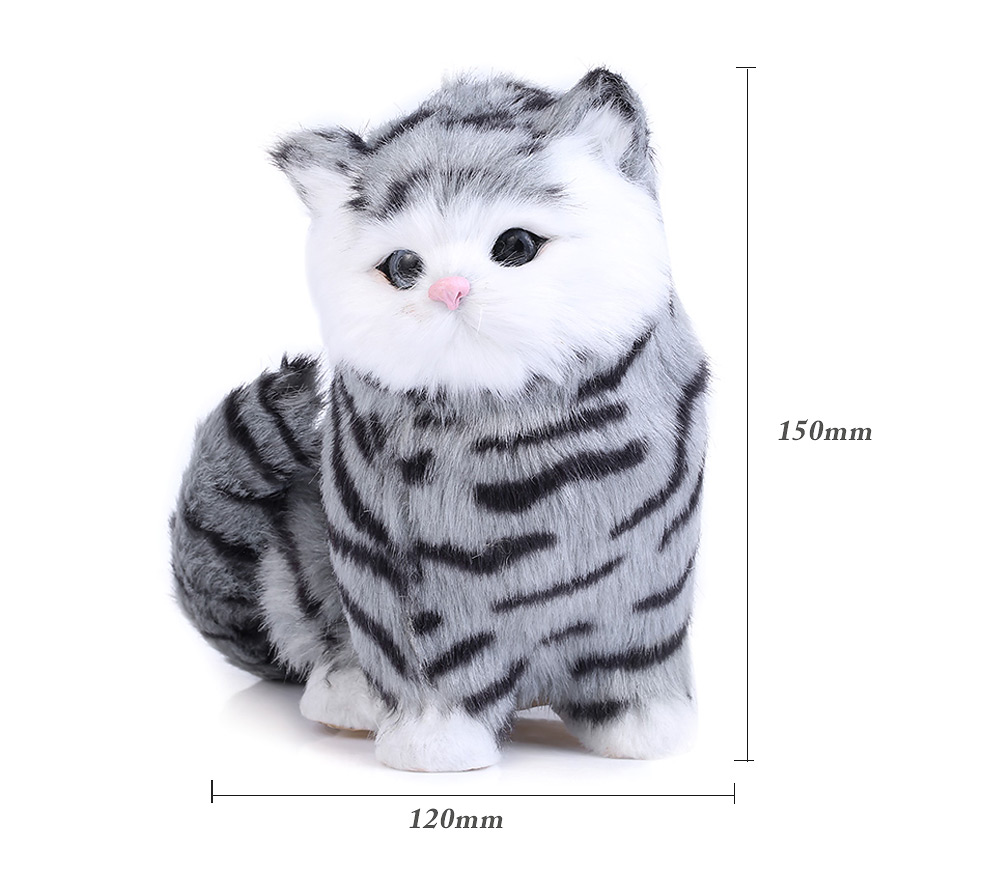 Children Baby Cute Simulation Cat Doll Plush Toy with Sound Birthday Christmas Gift Children Baby Cute Simulation Cat Doll Plush Toy with Sound Birthday Christmas Gift