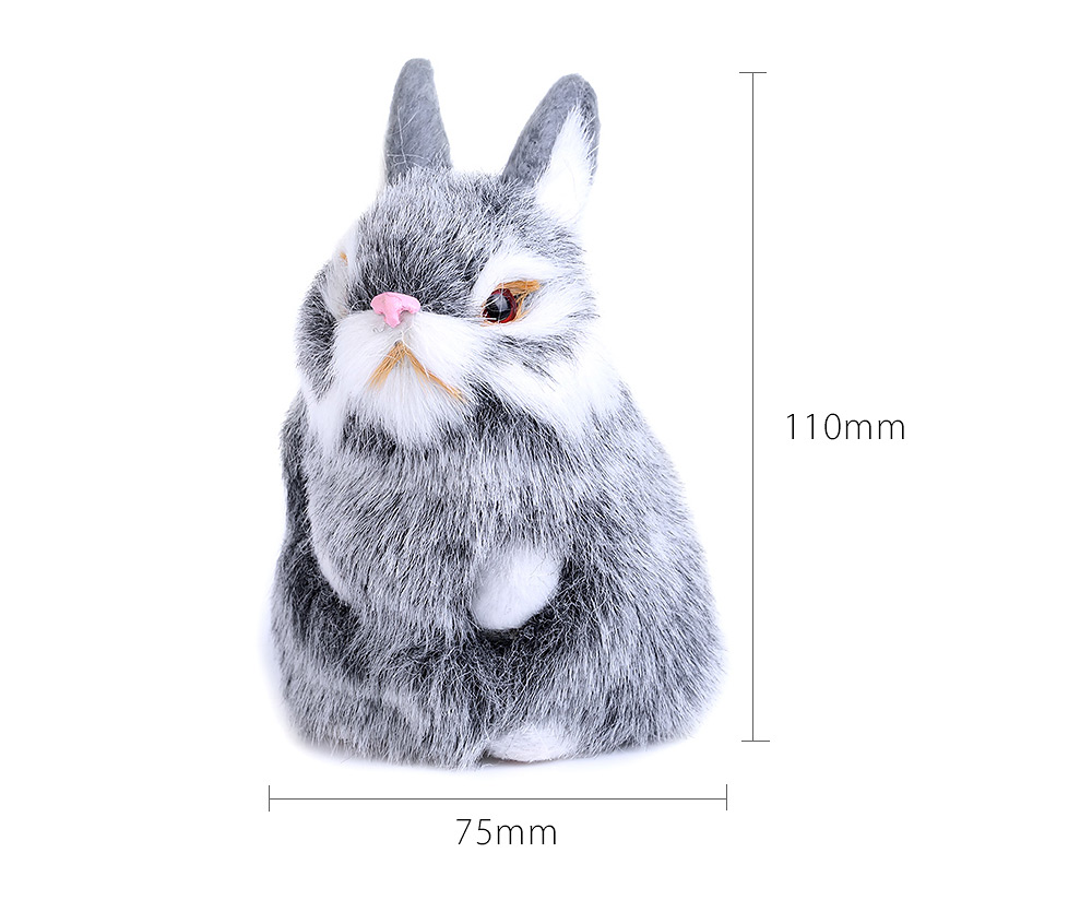 Kids Cute Mini Simulation Rabbit Doll Plush Toy Birthday Christmas Gift