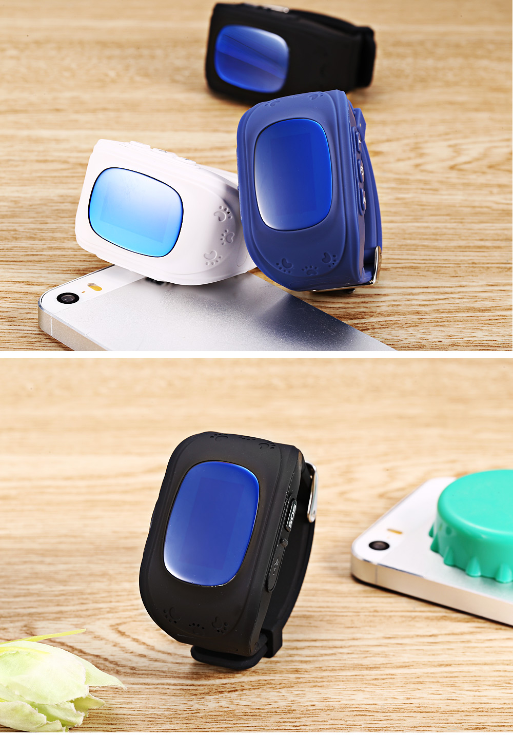 Q50 (q1213) Waterproof LCD Display Kids GPS Intelligent Watch Telephone Pedometer